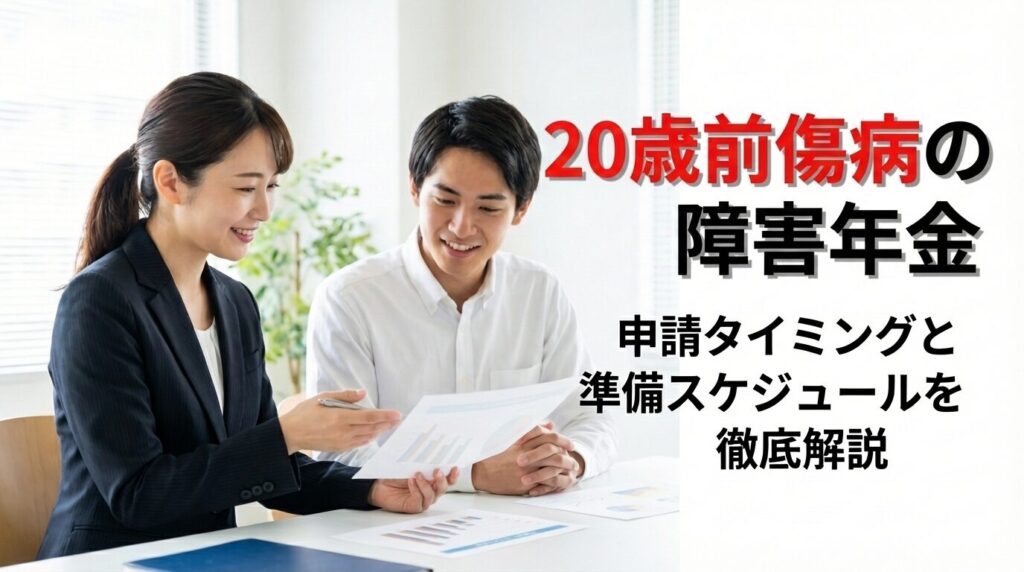 20歳前傷病の障害年金｜申請タイミングと準備スケジュールを徹底解説(1)