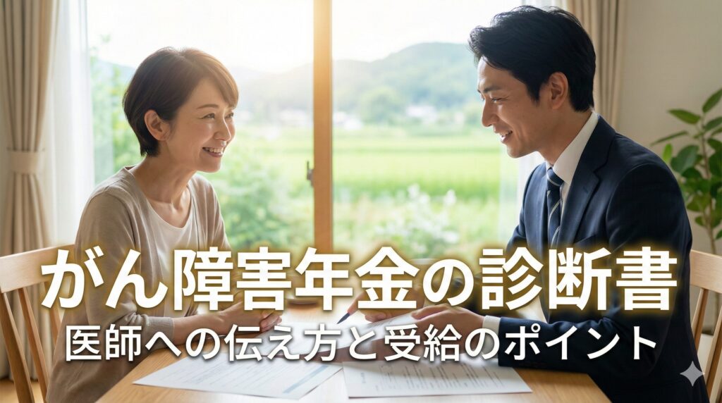 がん障害年金の診断書医師への伝え方と受給のポイント