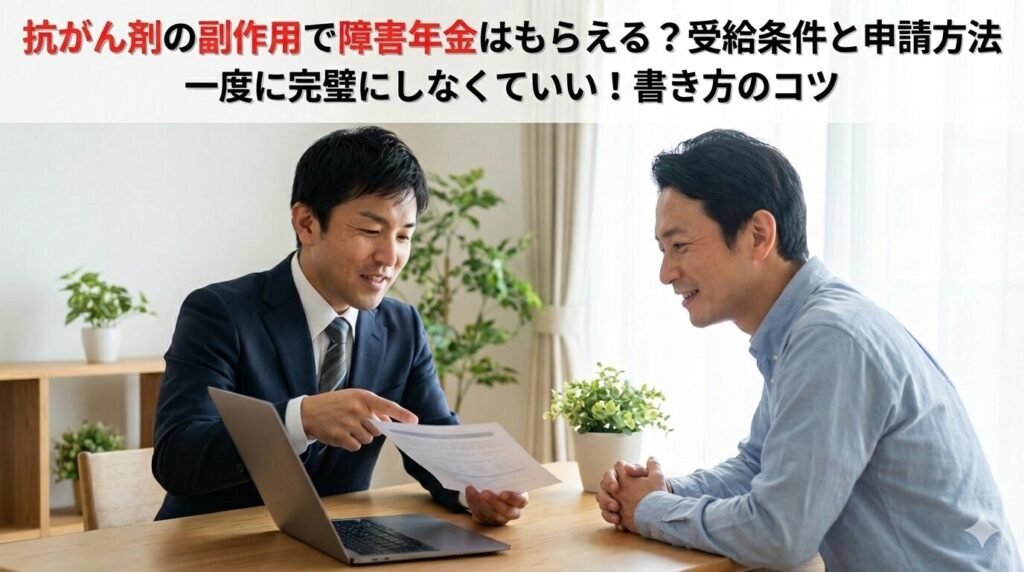 抗がん剤の副作用で障害年金はもらえる？受給条件と申請方法