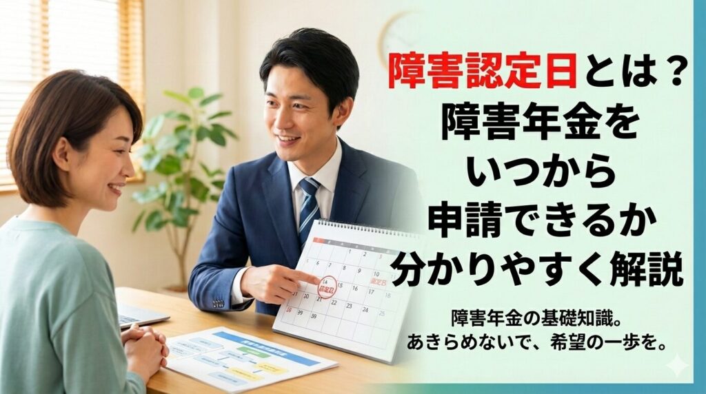 認定日とは？障害年金をいつから申請できるか分かりやすく解説