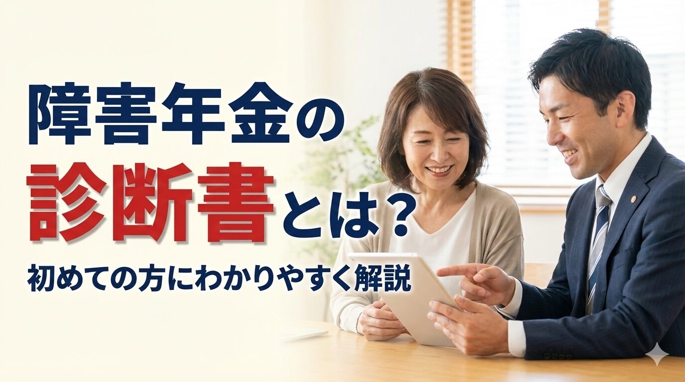 障害年金の診断書とは？初めての方にわかりやすく解説