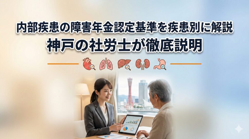 内部疾患の障害年金認定基準を疾患別に解説｜神戸の社労士が徹底説明